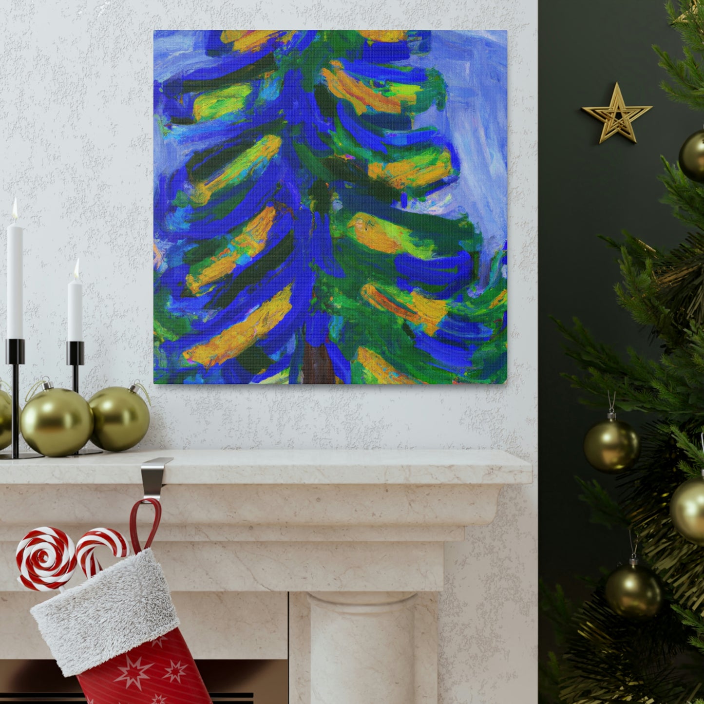 "Spruce Tree Expressionism" - Canvas