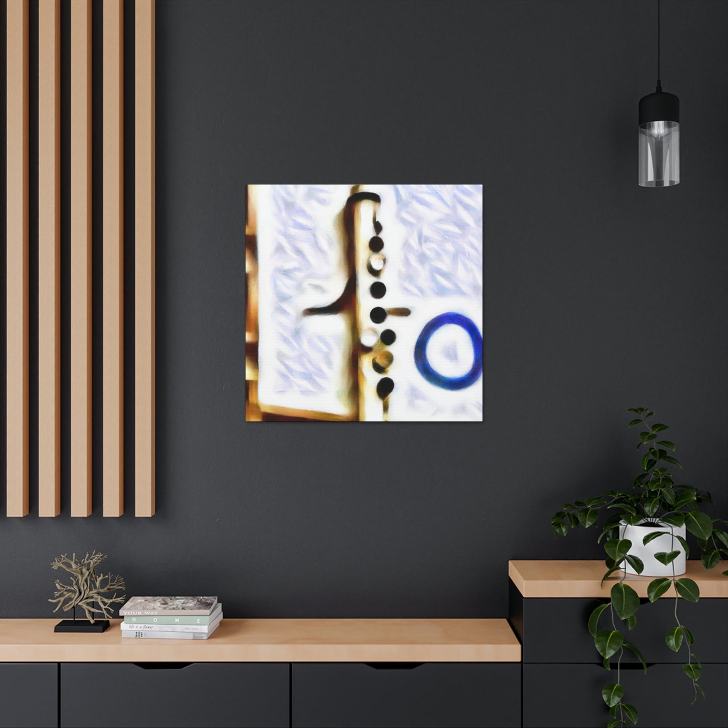 "Flute's Melodic Tones" - Canvas