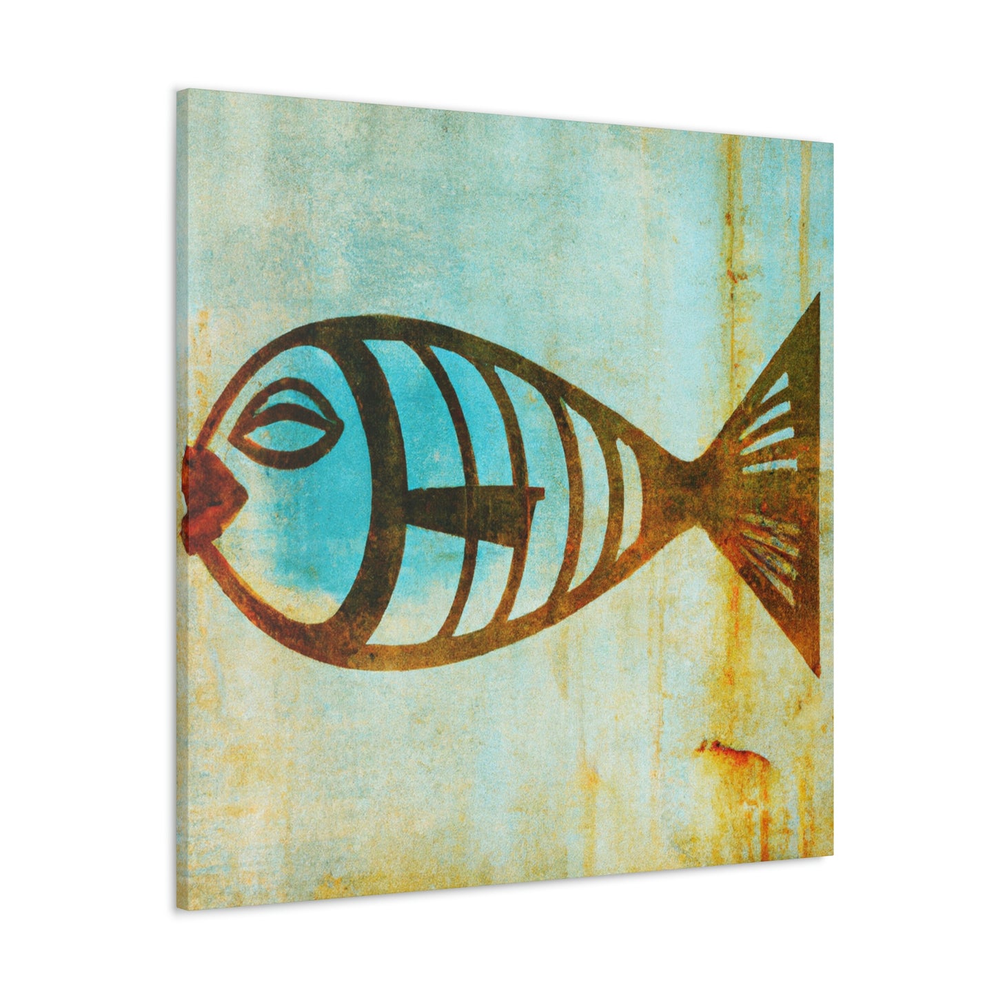 "Gilded Fish Glistening' - Canvas