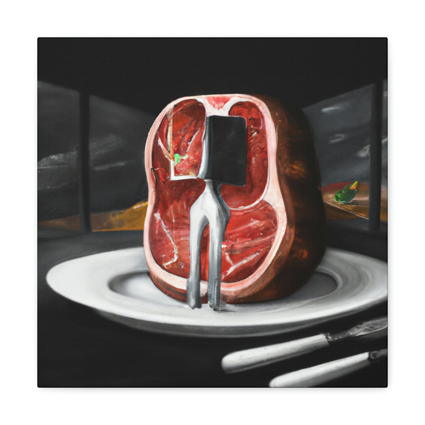 "Steak in Surrealism" - Canvas