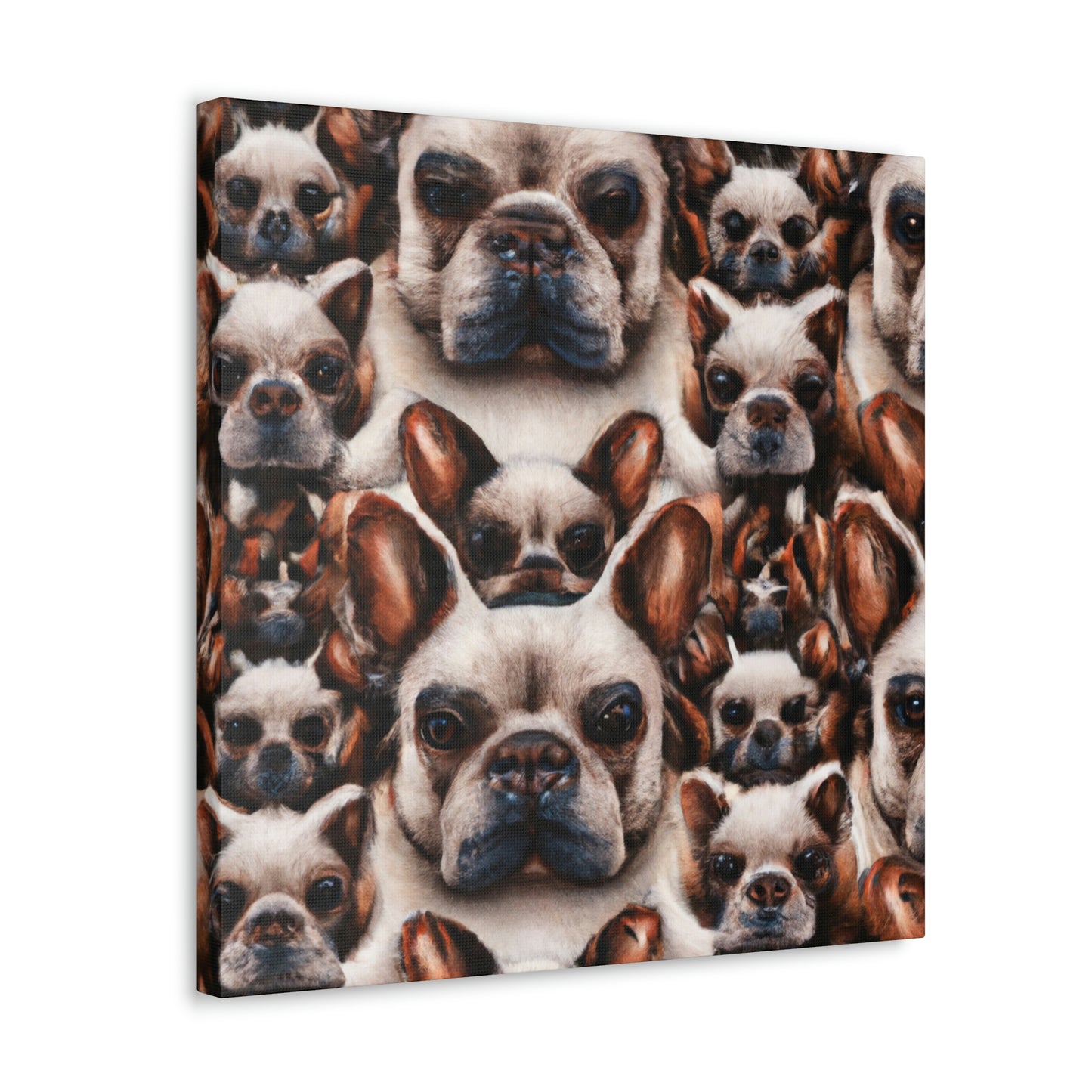 "Surreal French Bulldog Pose" - Canvas