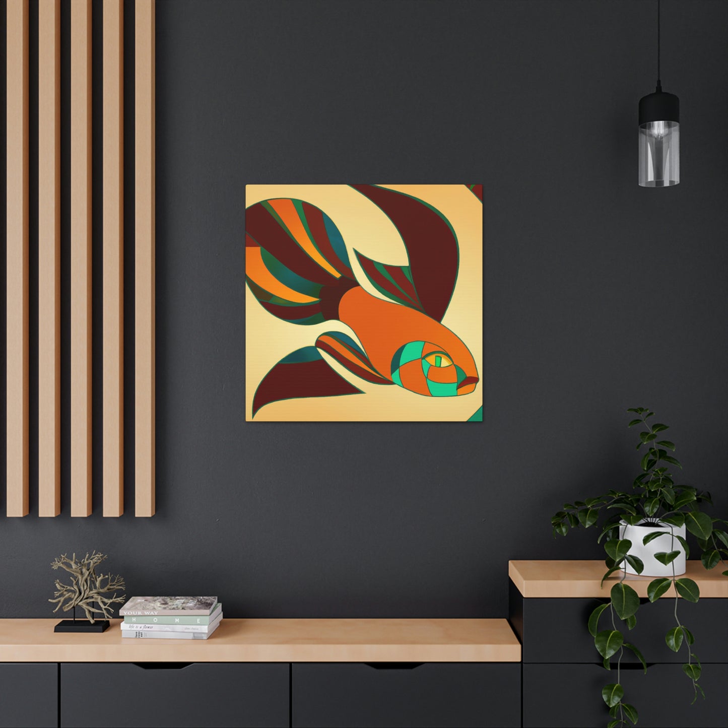 "Guppy's Glittering Groove" - Canvas