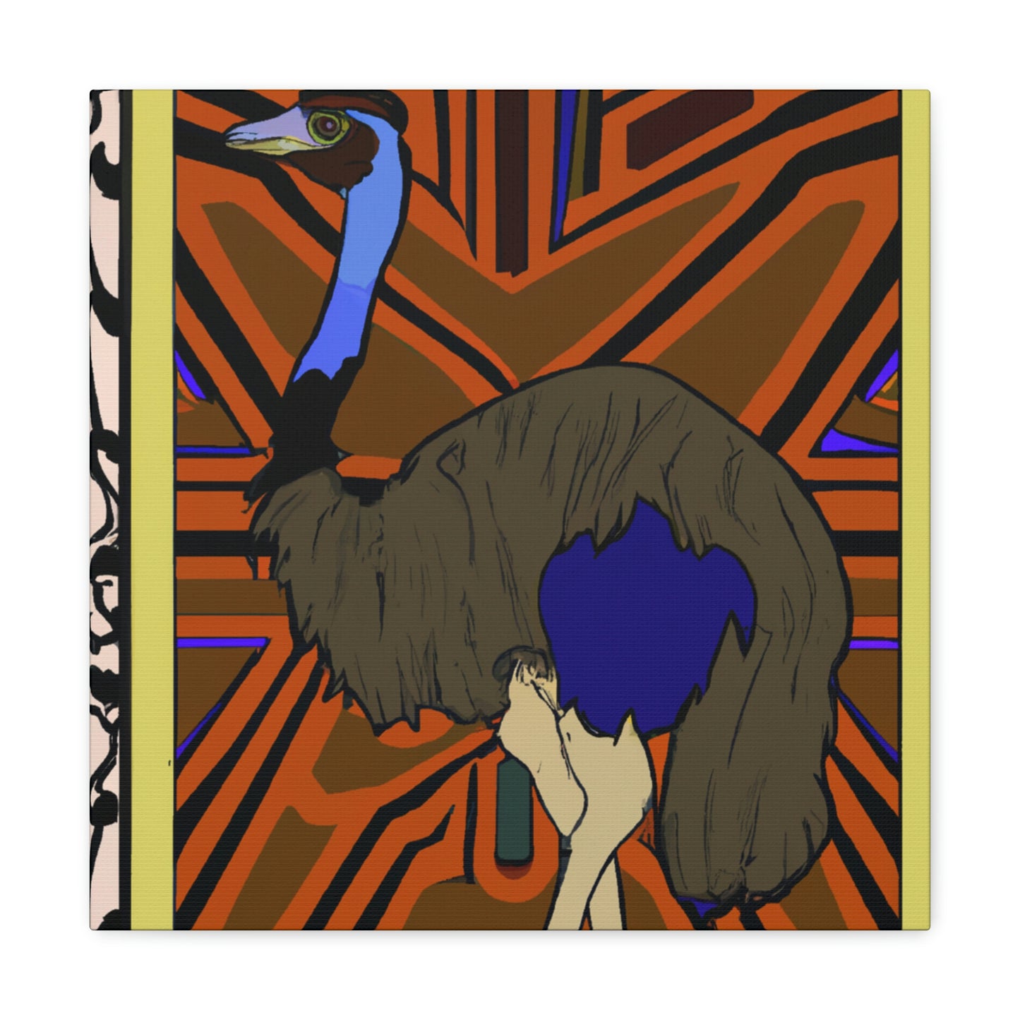 "Emerging Emu Artwork" - Canvas