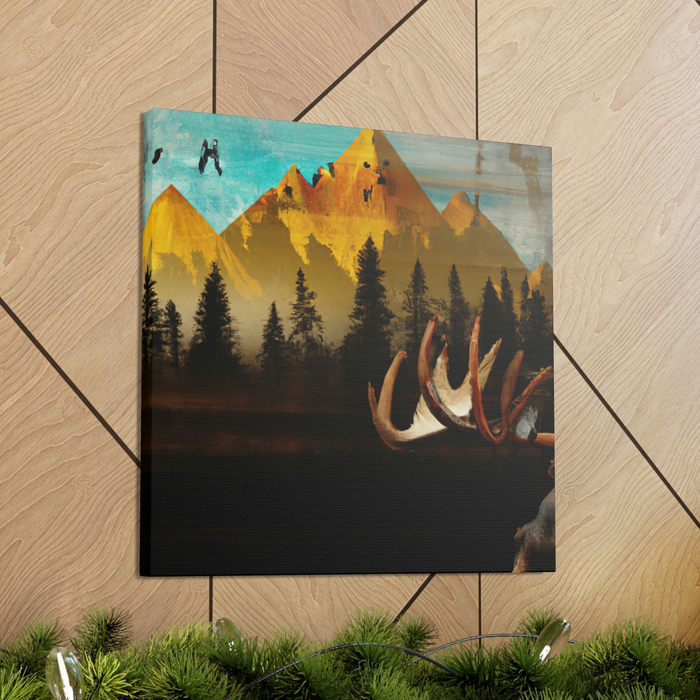 Moose of Steampunk Age - Canvas