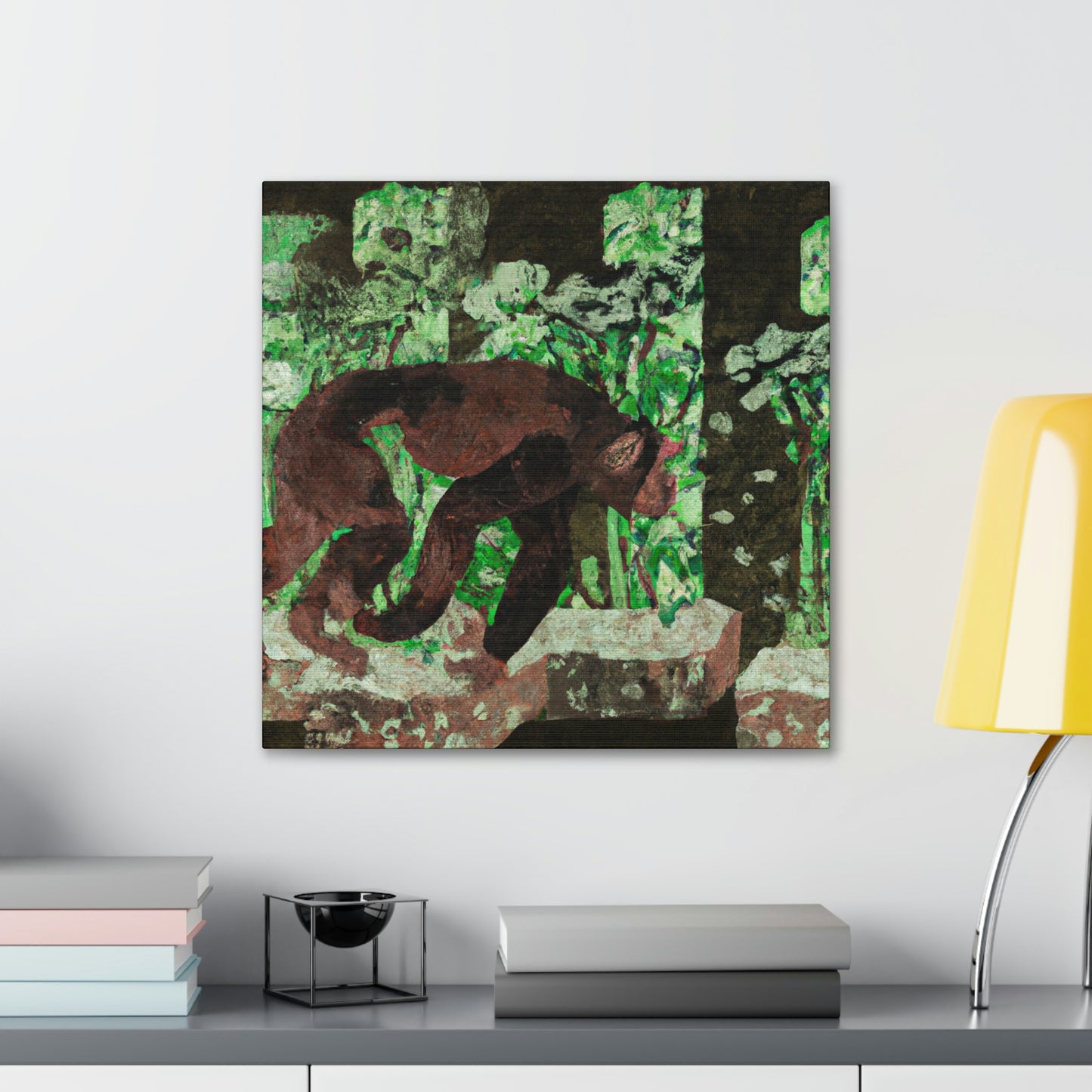 Chimpanzee Art Deco - Canvas