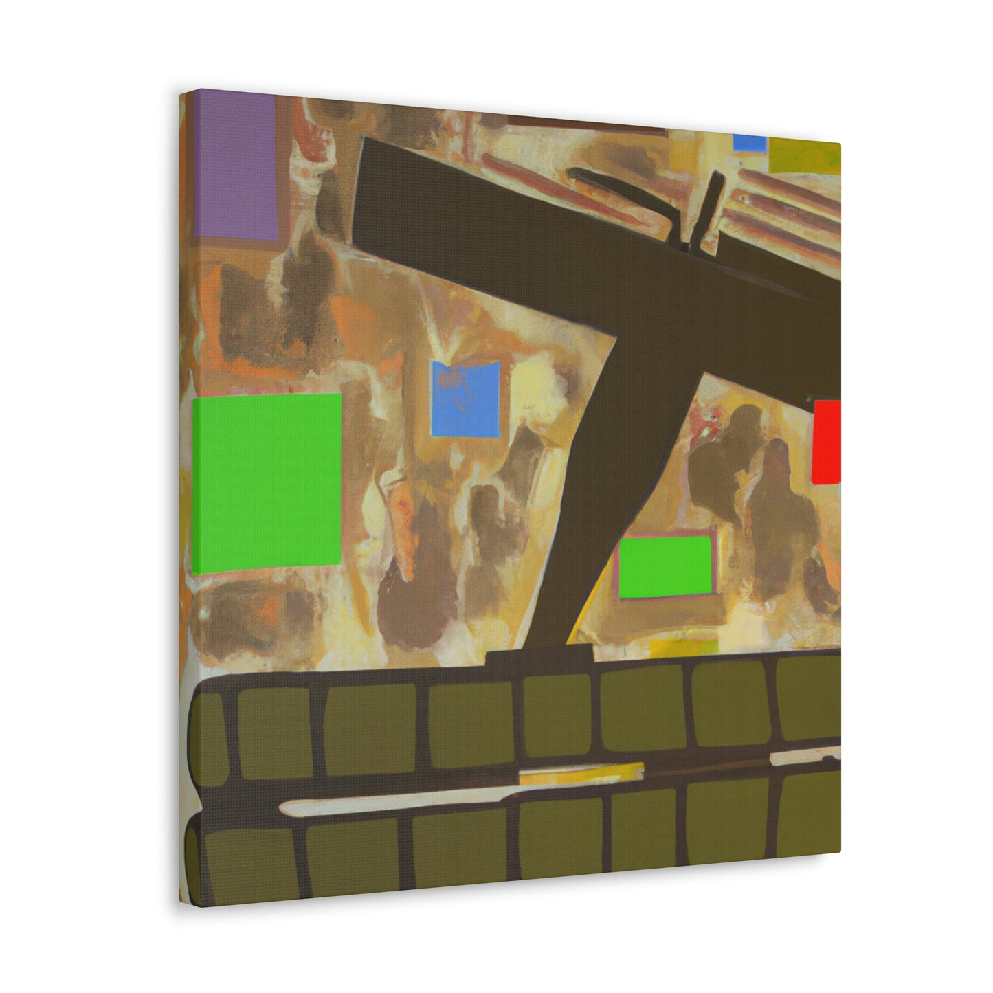 Gun-Fired Abstract Vision - Canvas