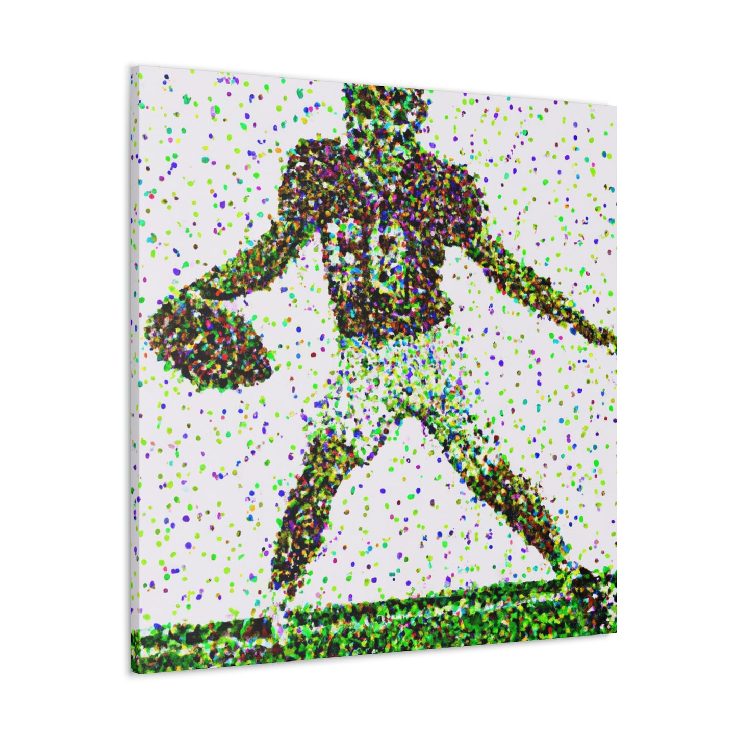 Football in Pointillism - Canvas