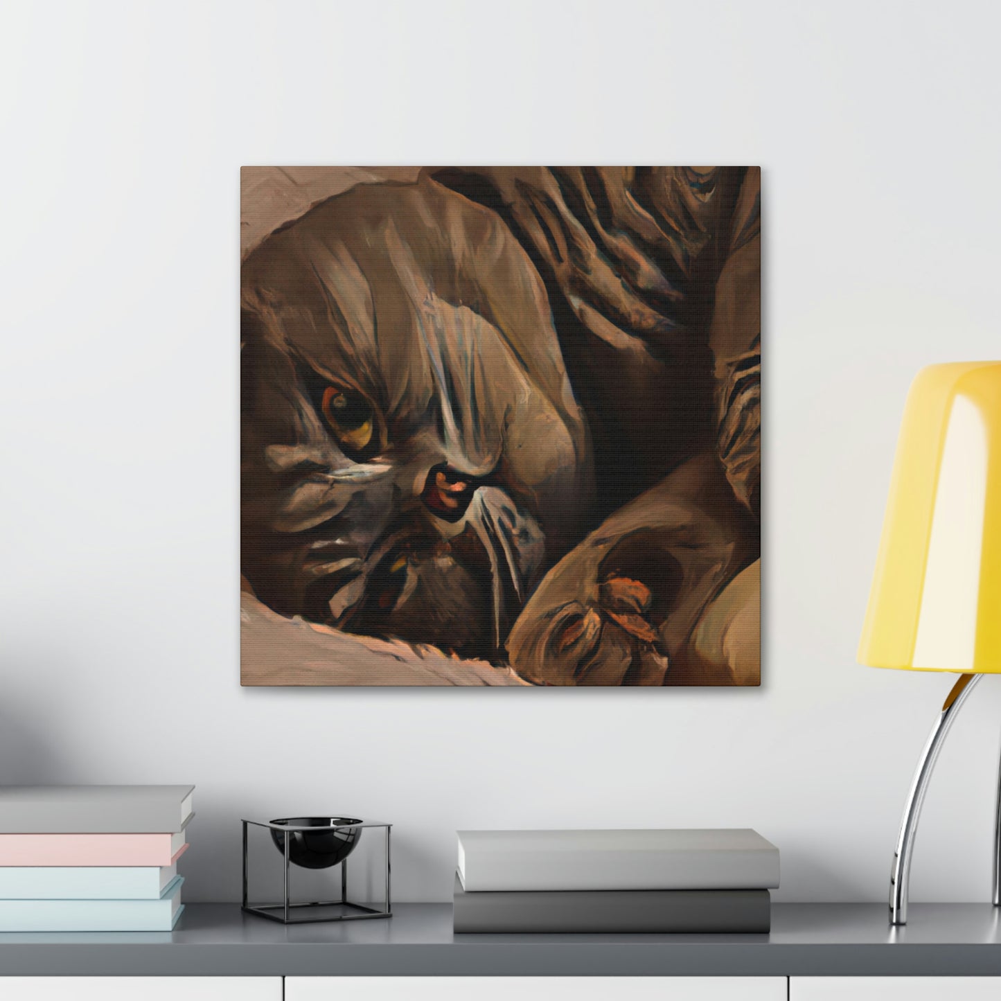 "Scottish Fold Slumbering" - Canvas