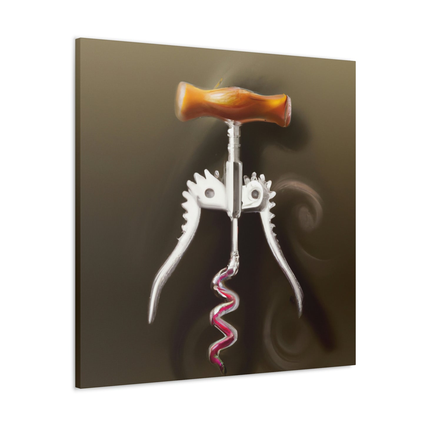 "Corkscrew Twisting Metal" - Canvas