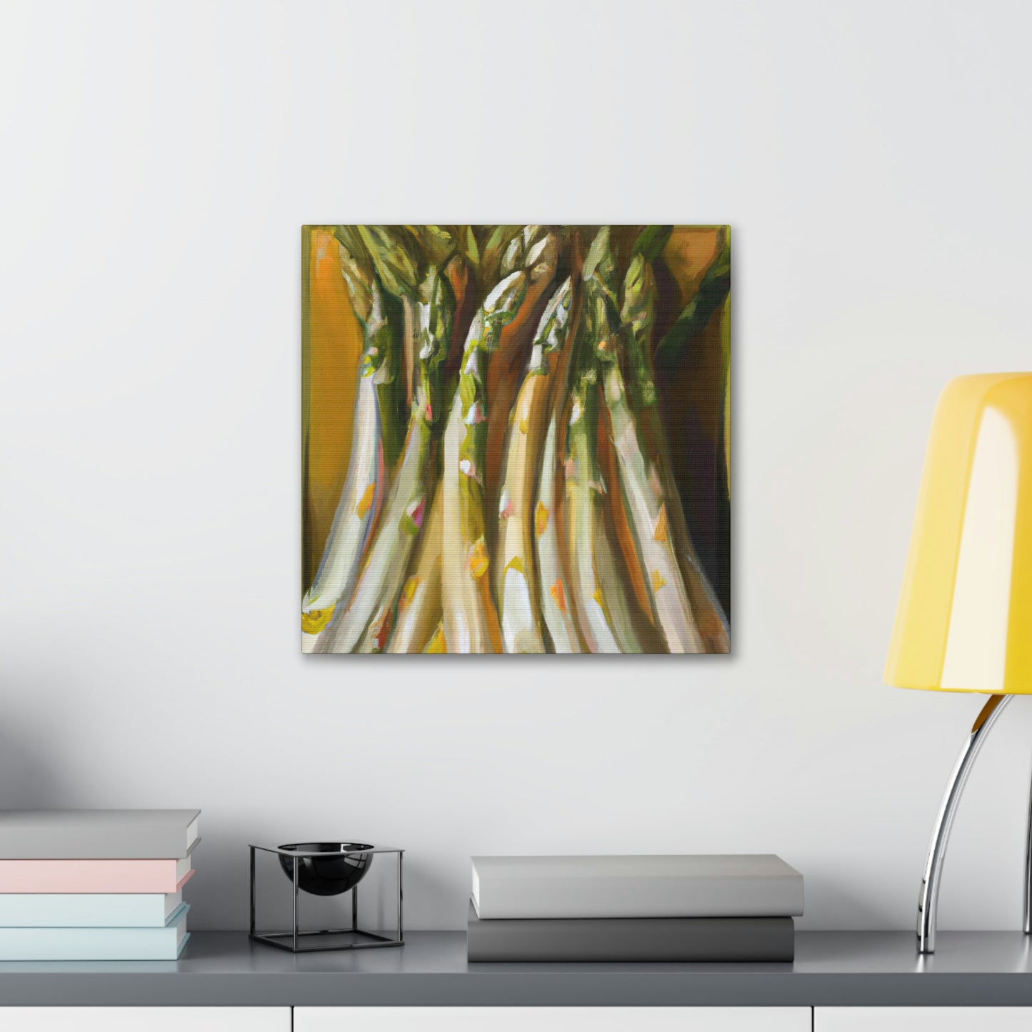 "Asparagus: Living Still Life" - Canvas