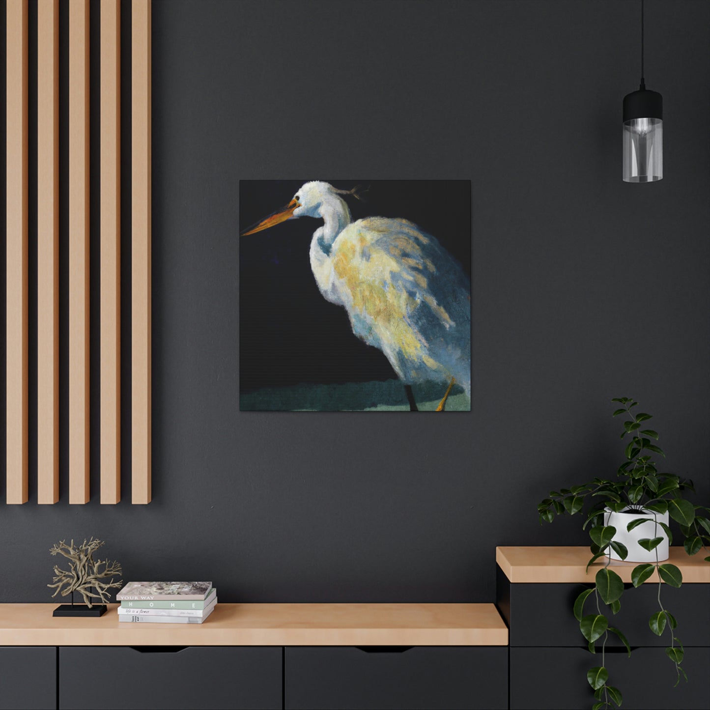 Snowy Egret Serenity - Canvas