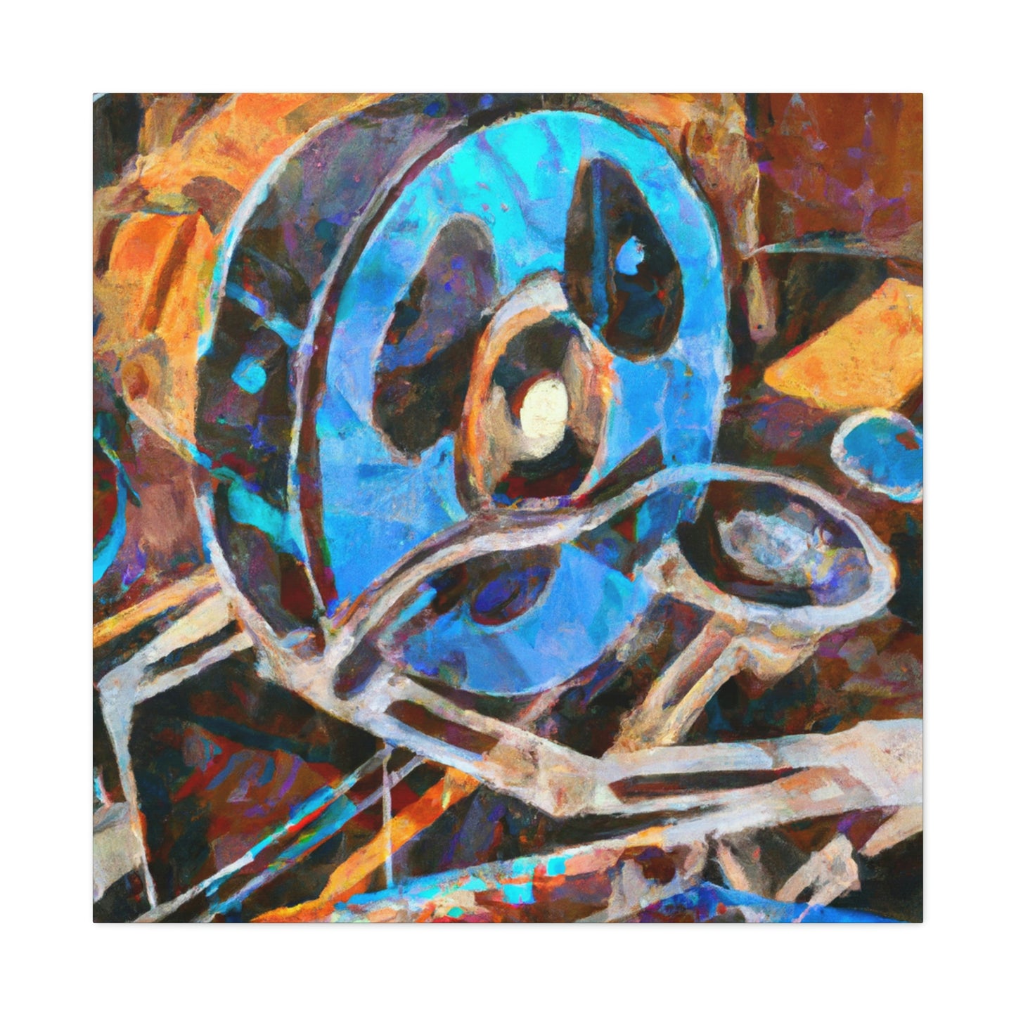 "Reel to Reel Abstraction" - Canvas