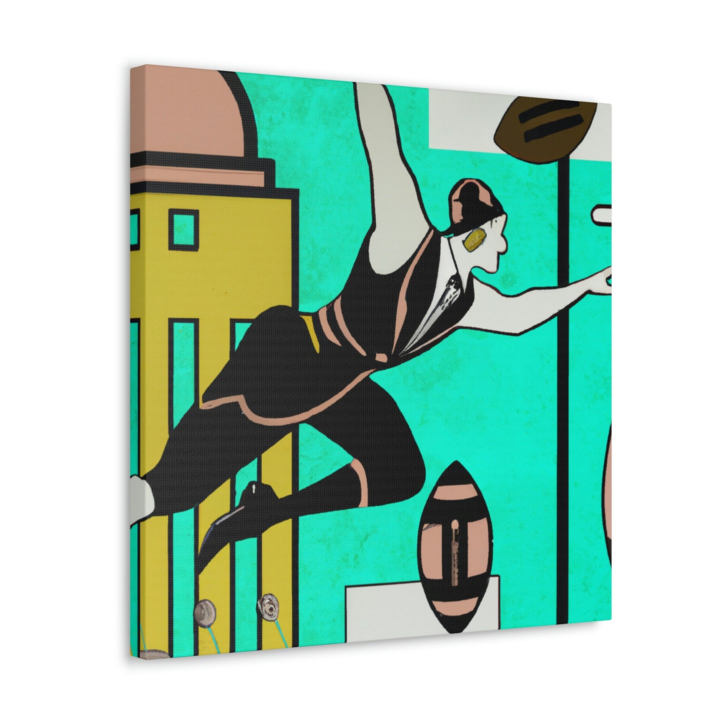 "Football in Motion Opulence" - Canvas