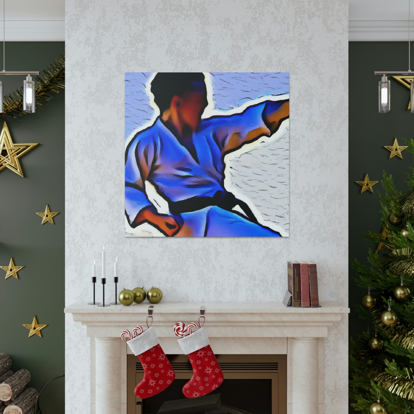 Martial Arts Mosaic Saga - Canvas