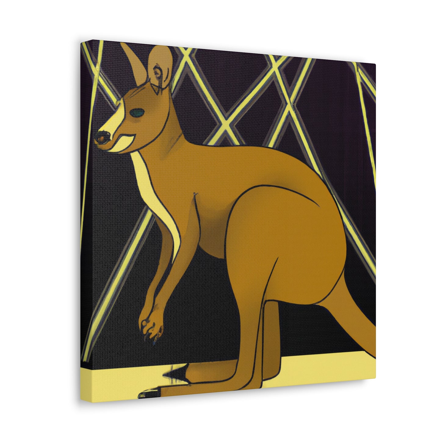 "Gleaming Wallaby Splendor" - Canvas