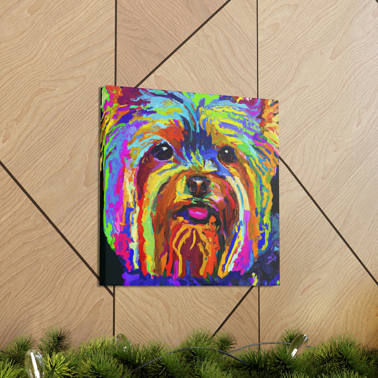 "Yorkshire Terrier Fauvism" - Canvas