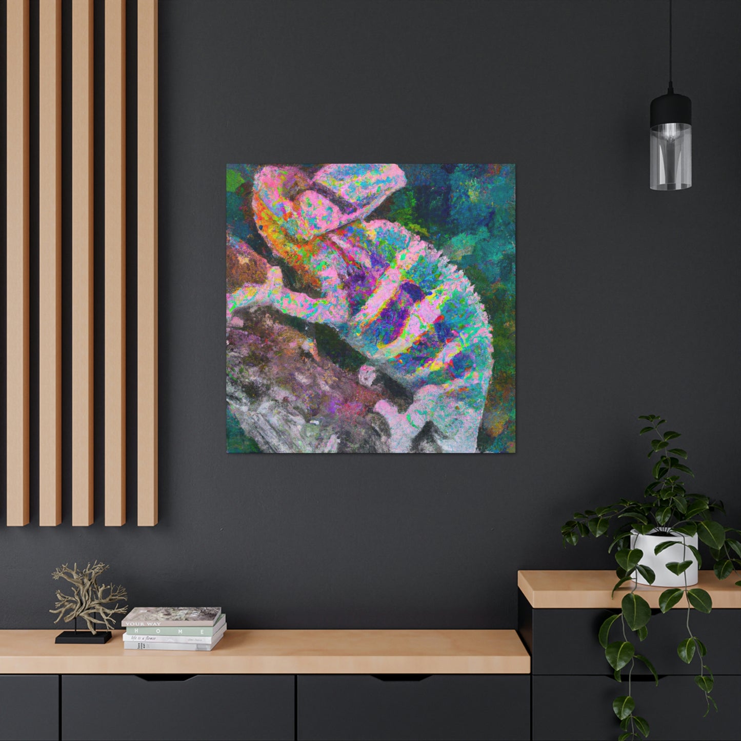 Veiled Chameleon Gloom - Canvas