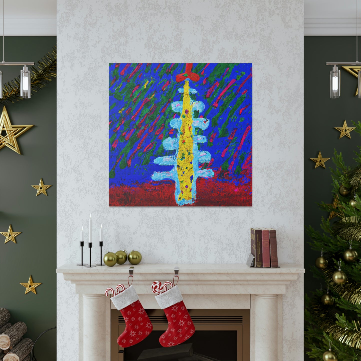 Christmas Tree Reflection - Canvas