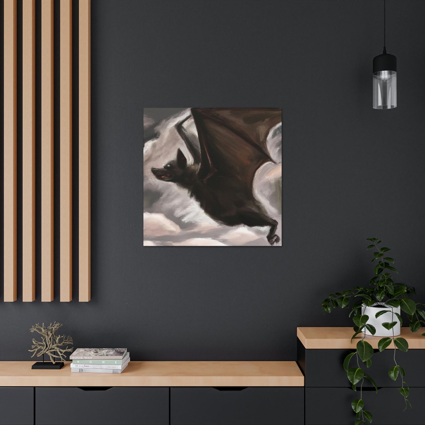 "Skyful of Bats" - Canvas