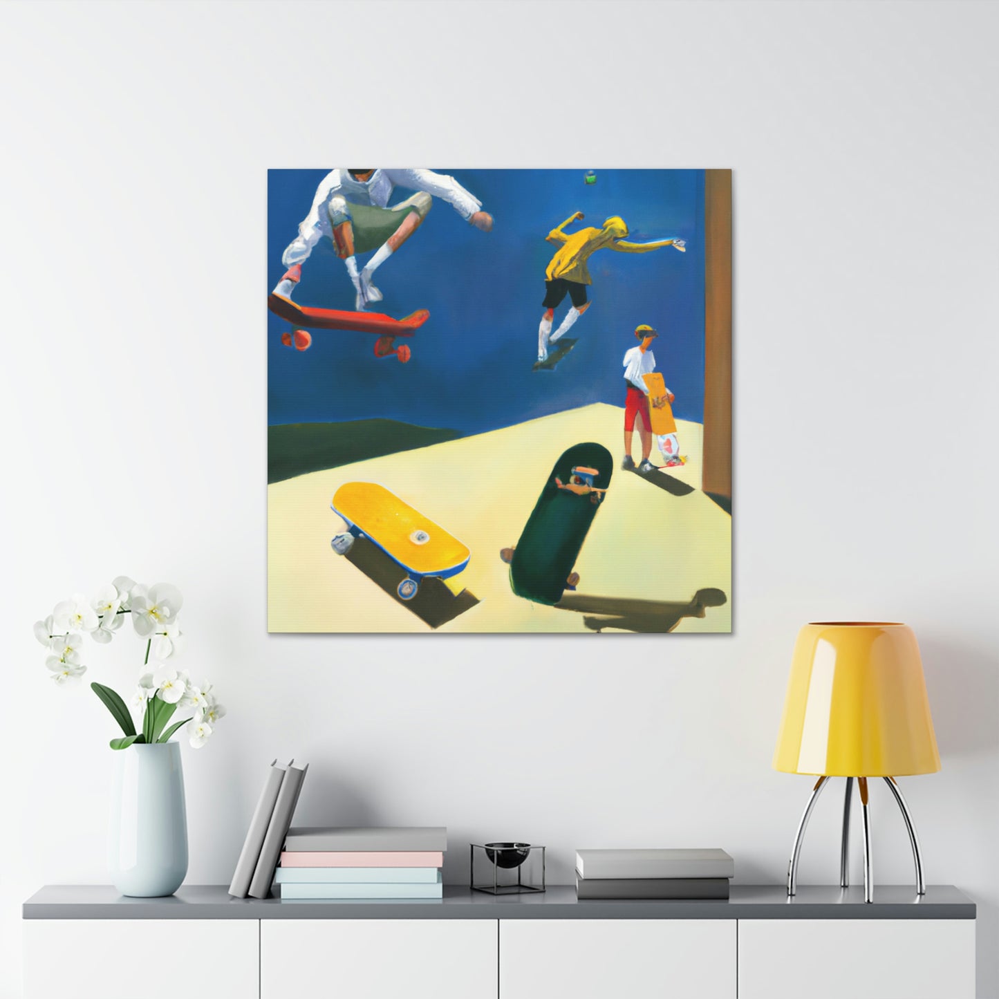 Skateboarding Dreamscape - Canvas