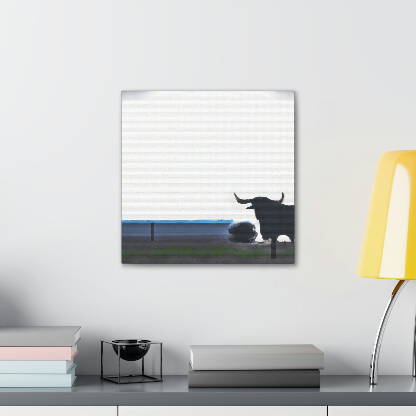 Lone Texas Longhorn - Canvas