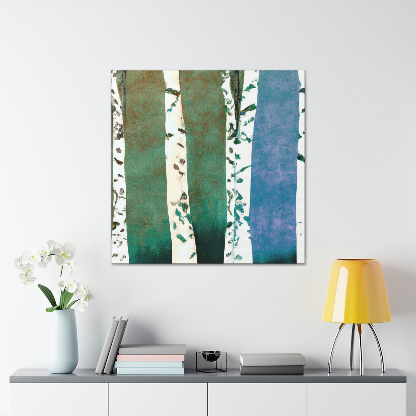 Birch Trees in Bloom - Canvas