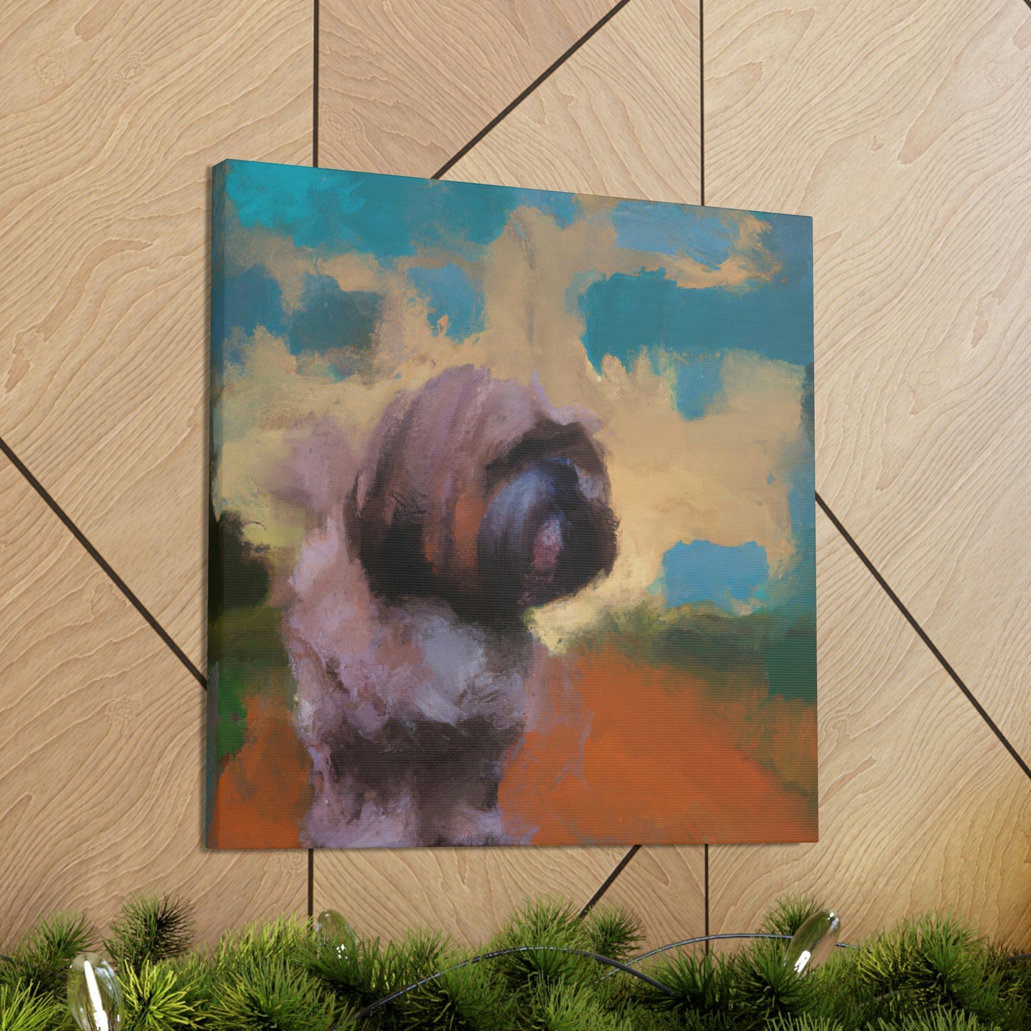 Fur and Whimsy Shih - Canvas