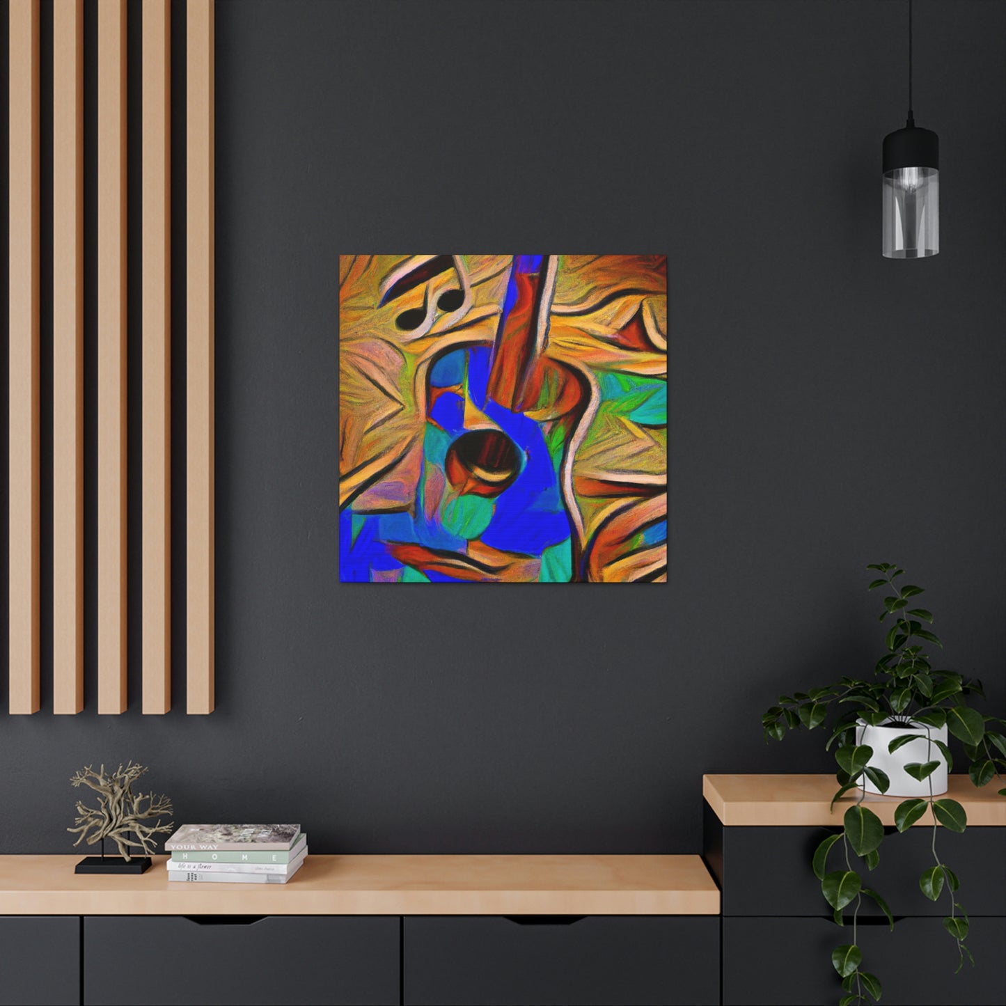 "Acoustic Guitar Resonance" - Canvas