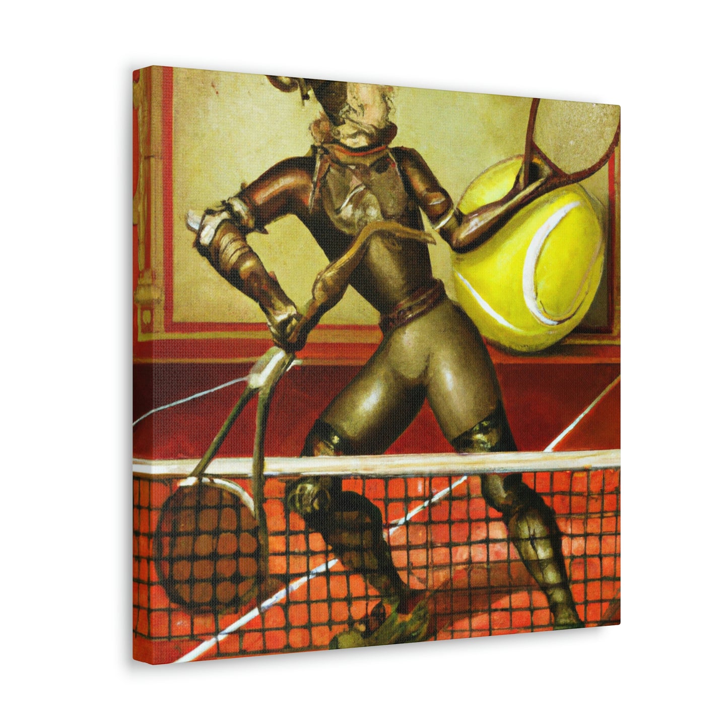 Tennis with Clockwork Gears - Canvas