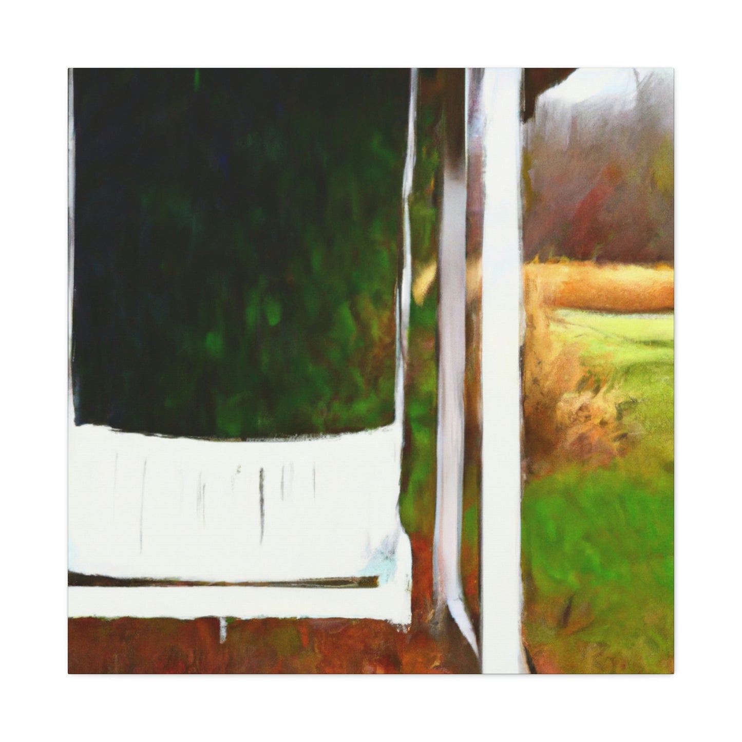 Swinging on Porch - Canvas