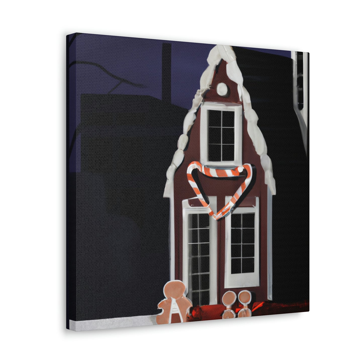 "Gingerbread Dream House" - Canvas