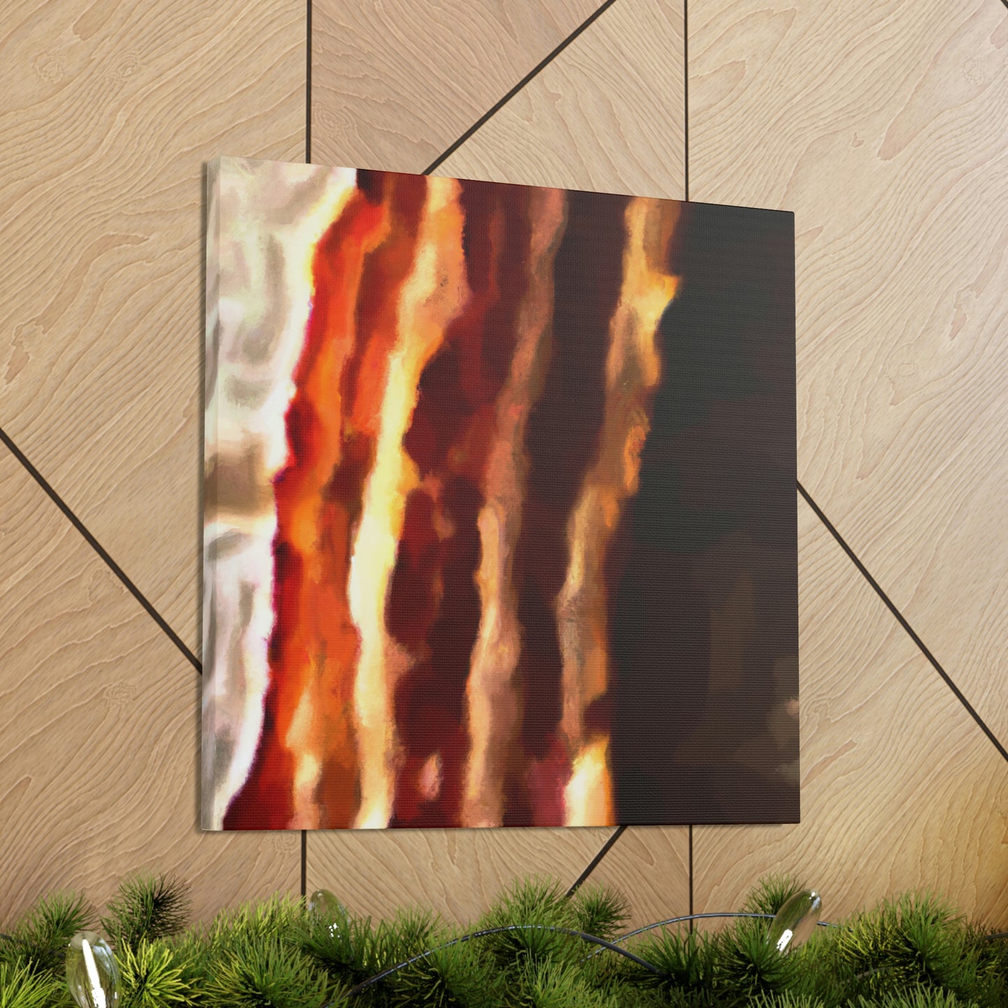 "Sizzling Bacon Delight" - Canvas