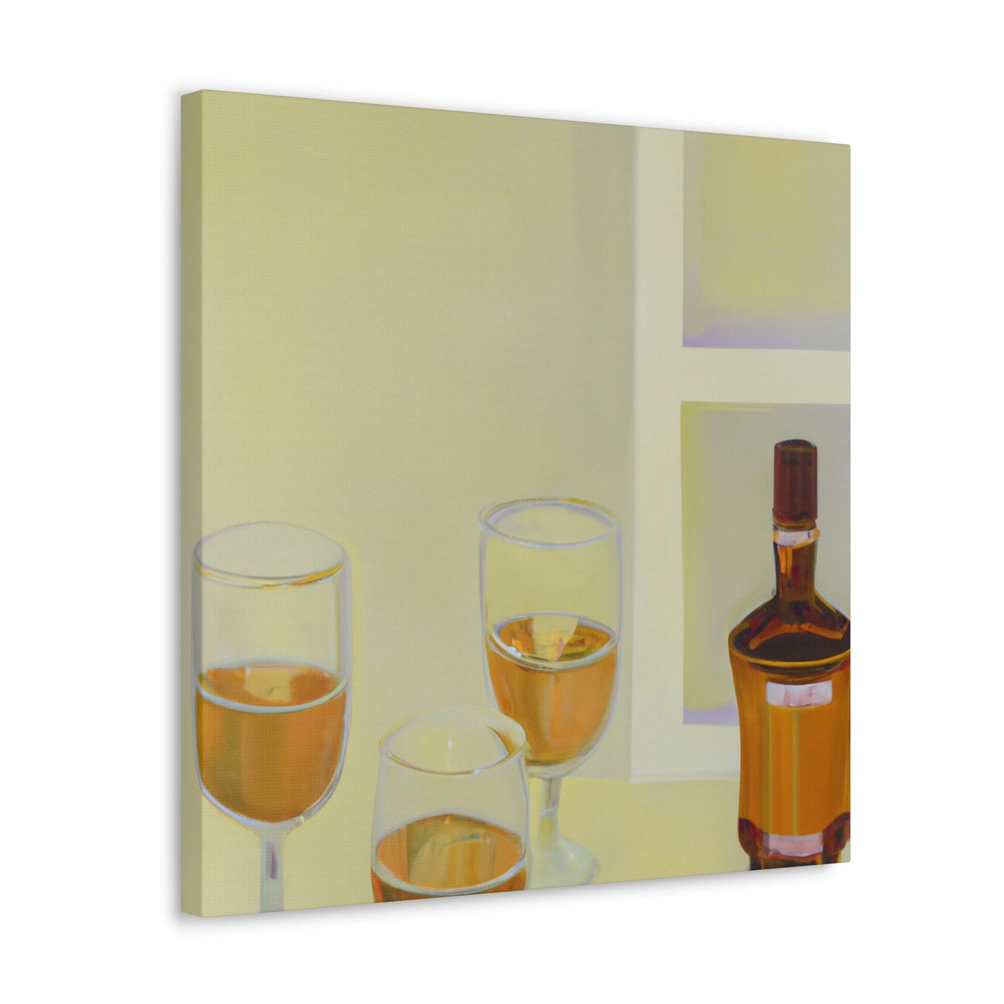 "Alcoholic Art Reflection" - Canvas