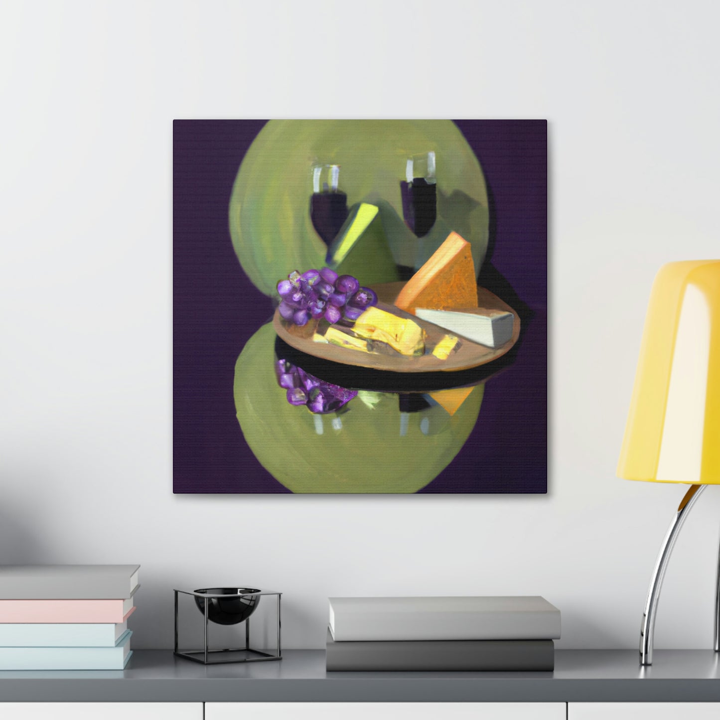 Grapes and Cheese Feast - Canvas