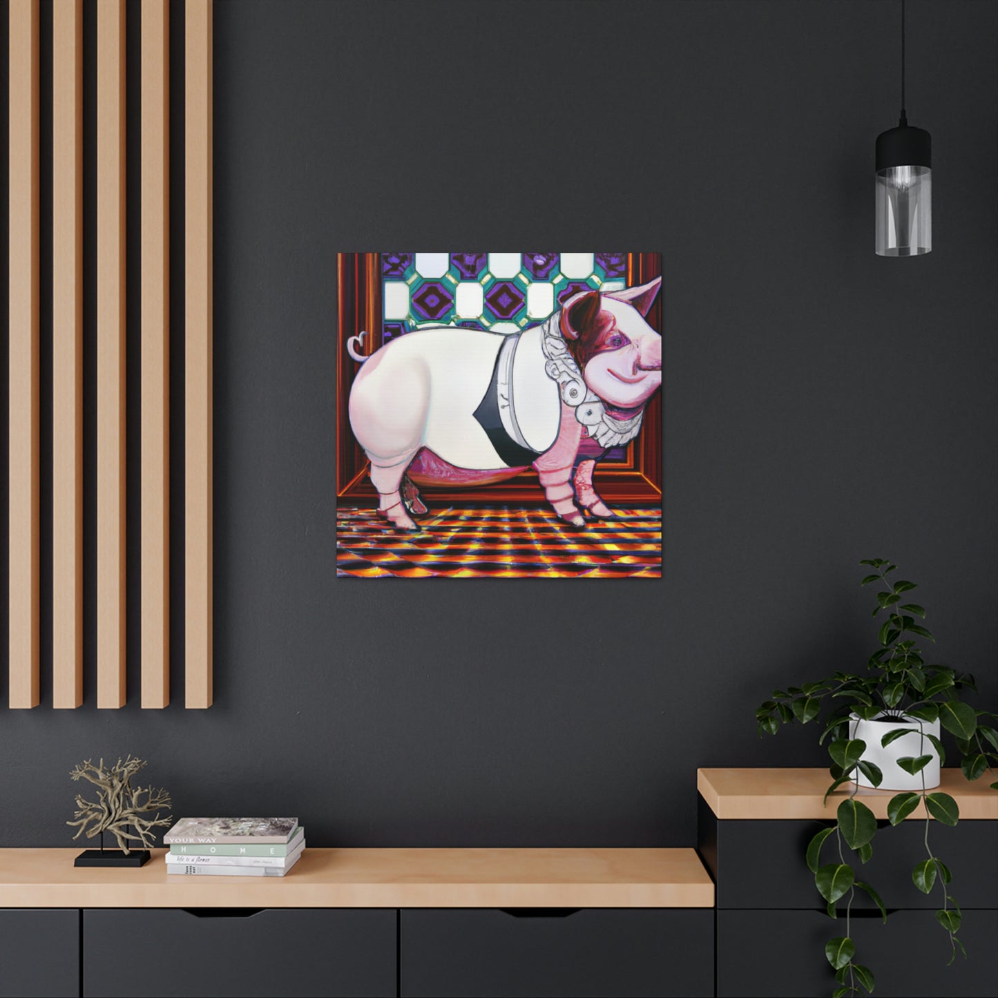 "Piggy Power Dance!" - Canvas