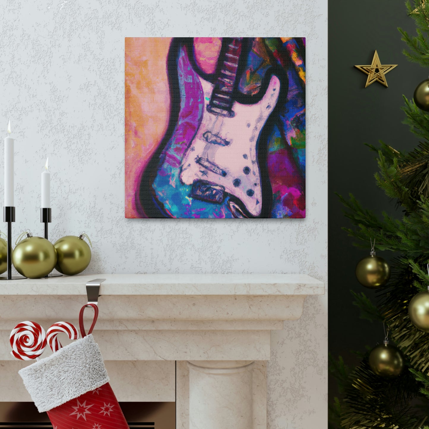 Fender in Abstract Form - Canvas