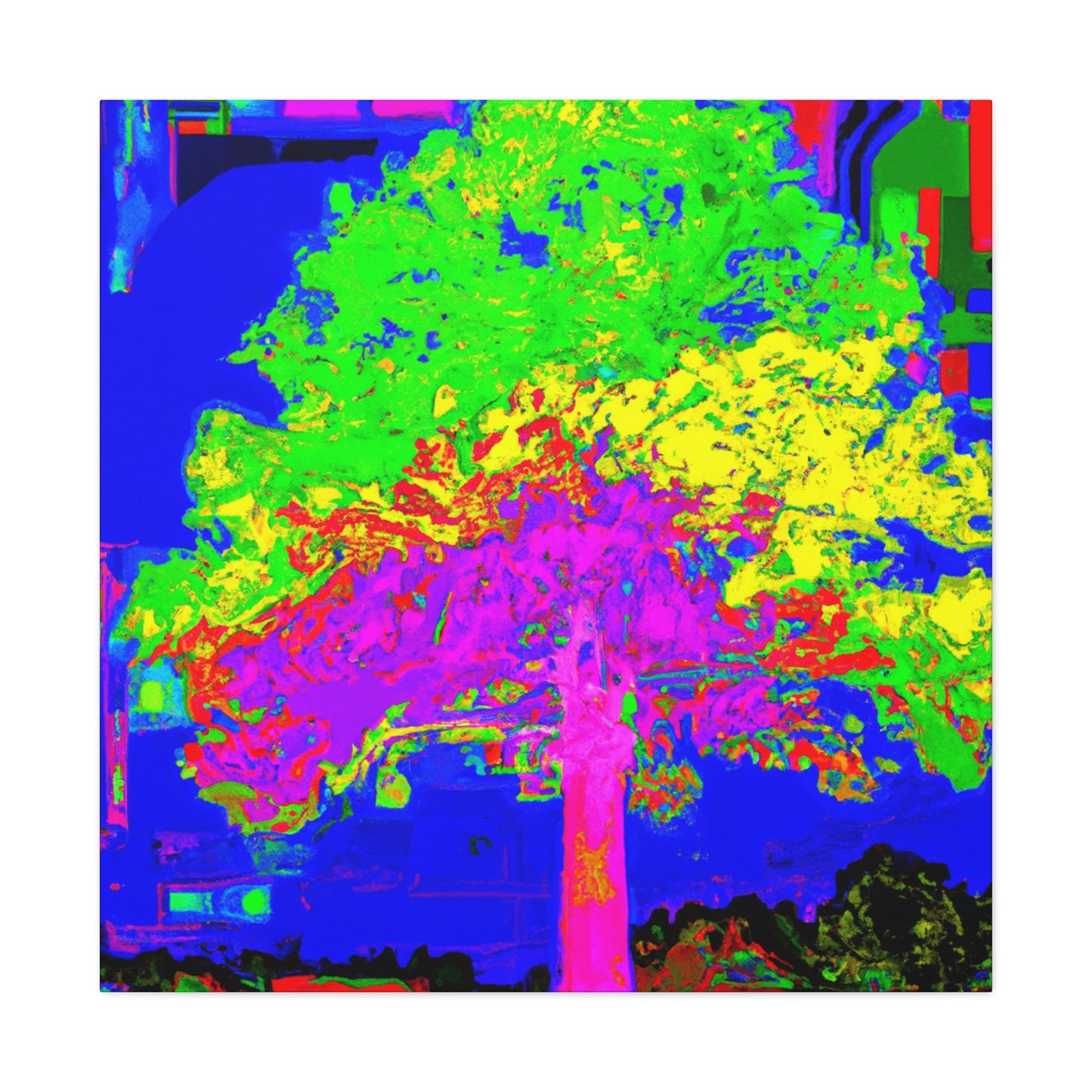 Oak Tree Expressionism. - Canvas