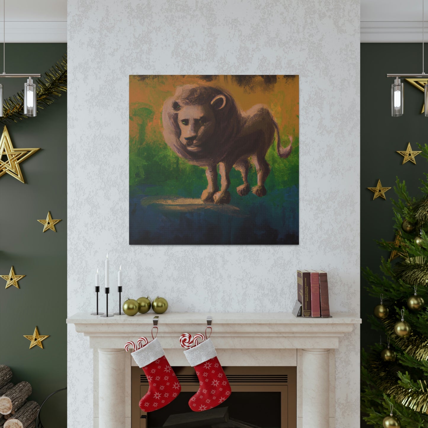 Lion in Baroque Era - Canvas