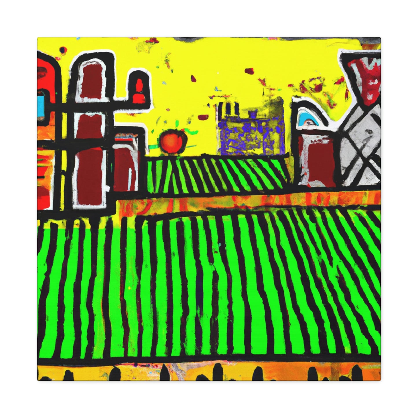 Harvesting Crops Abloom - Canvas