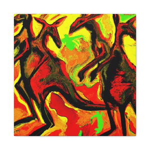 Kangaroos in Expressionism - Canvas