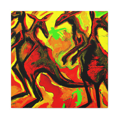 Kangaroos in Expressionism - Canvas