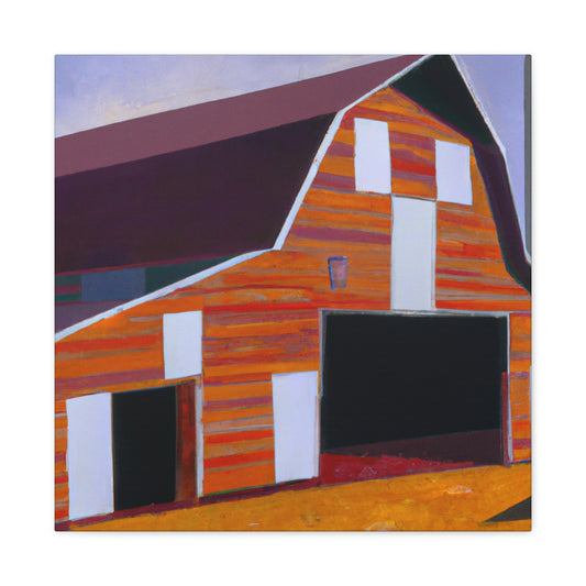 "Deco Barn Sunrise" - Canvas