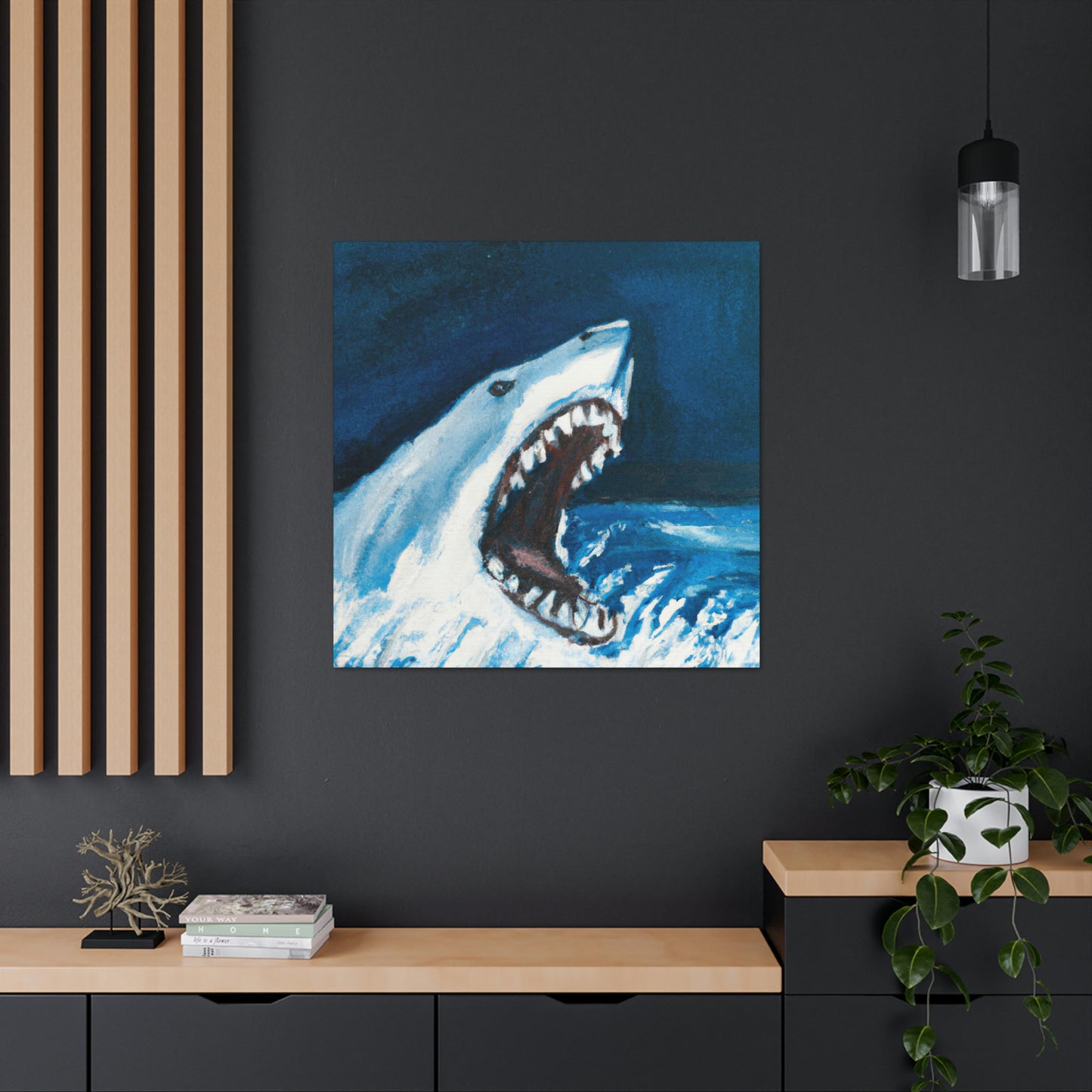 Great White Terror - Canvas