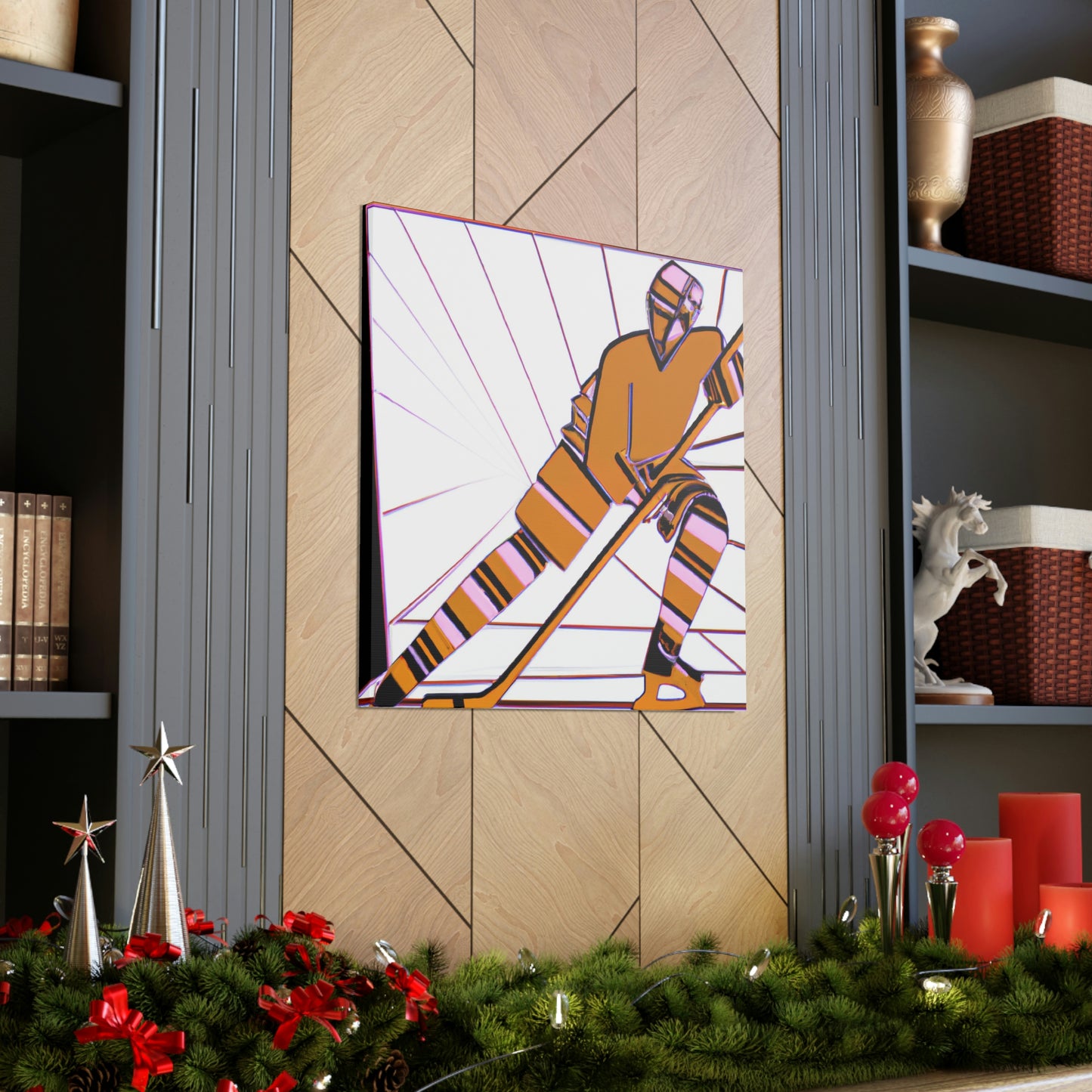 Hockey in Art Deco - Canvas