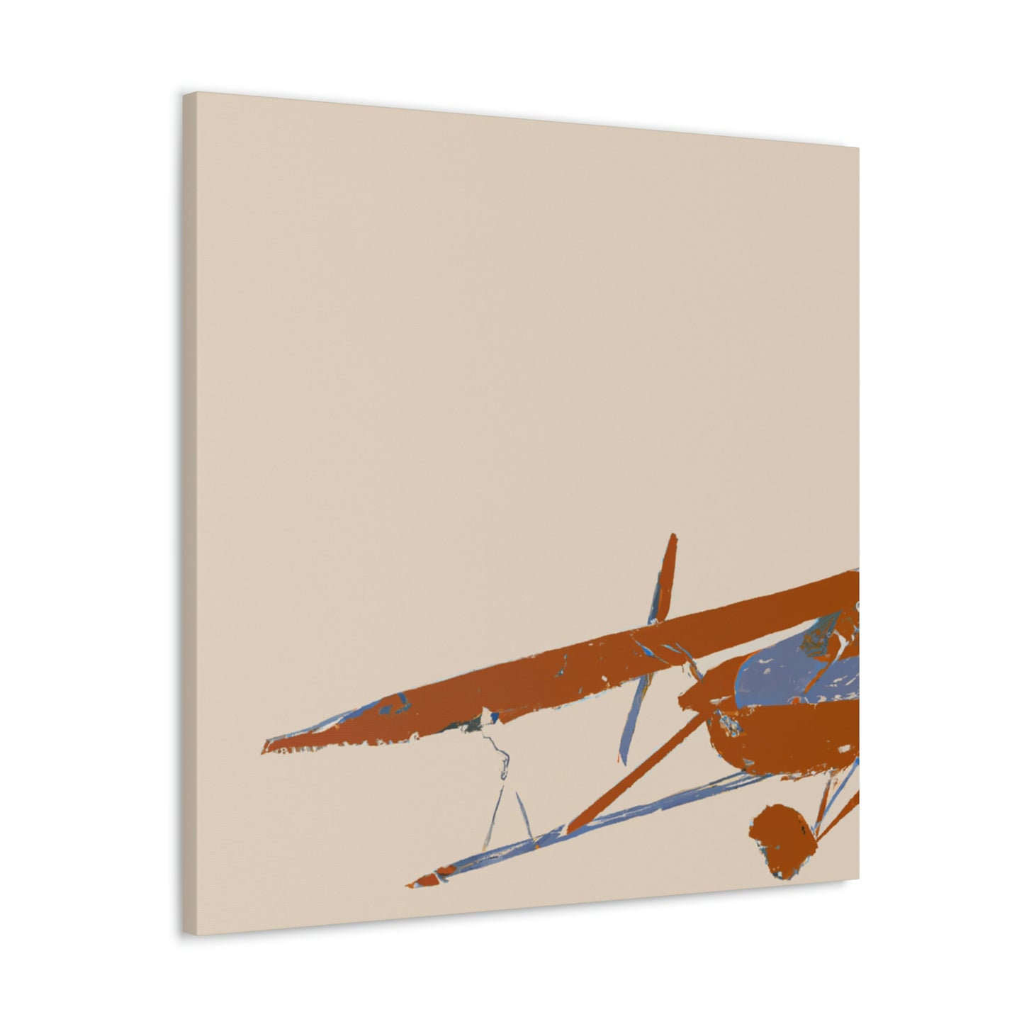 Vintage Airplane Simplicity - Canvas