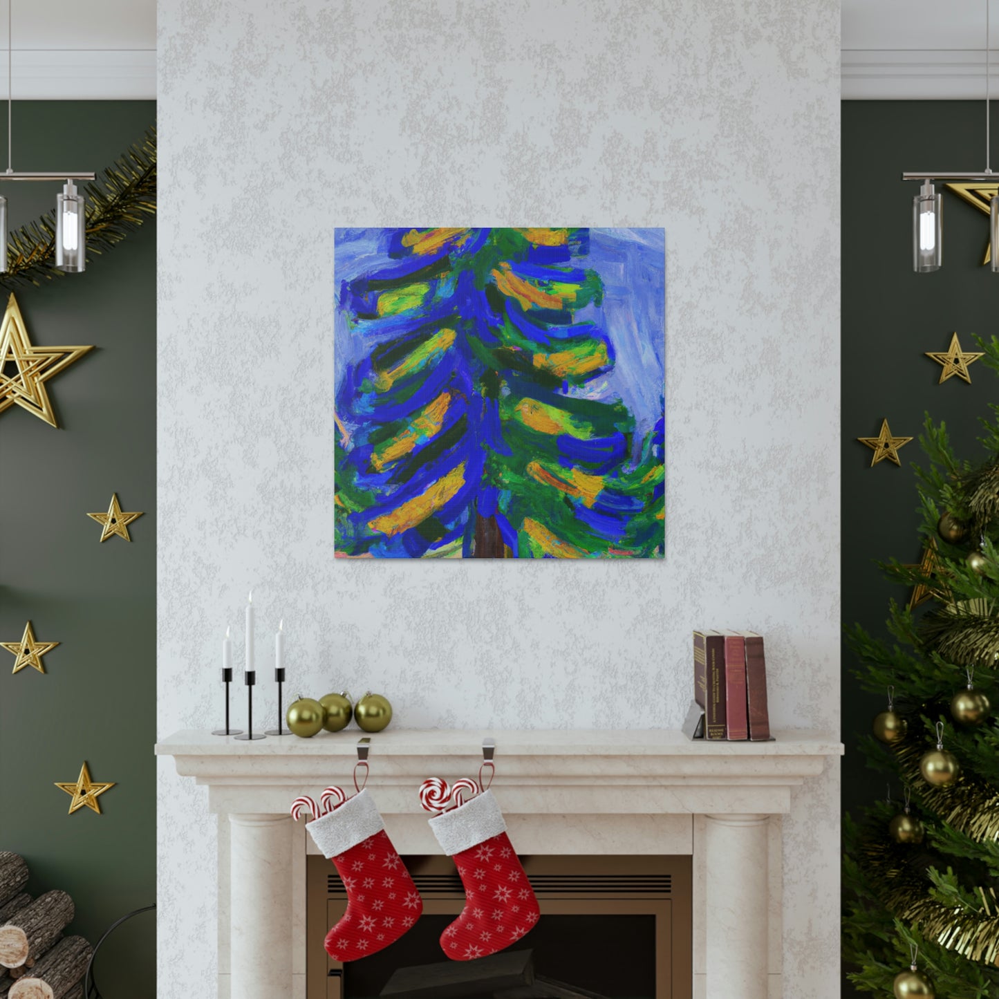 "Spruce Tree Expressionism" - Canvas