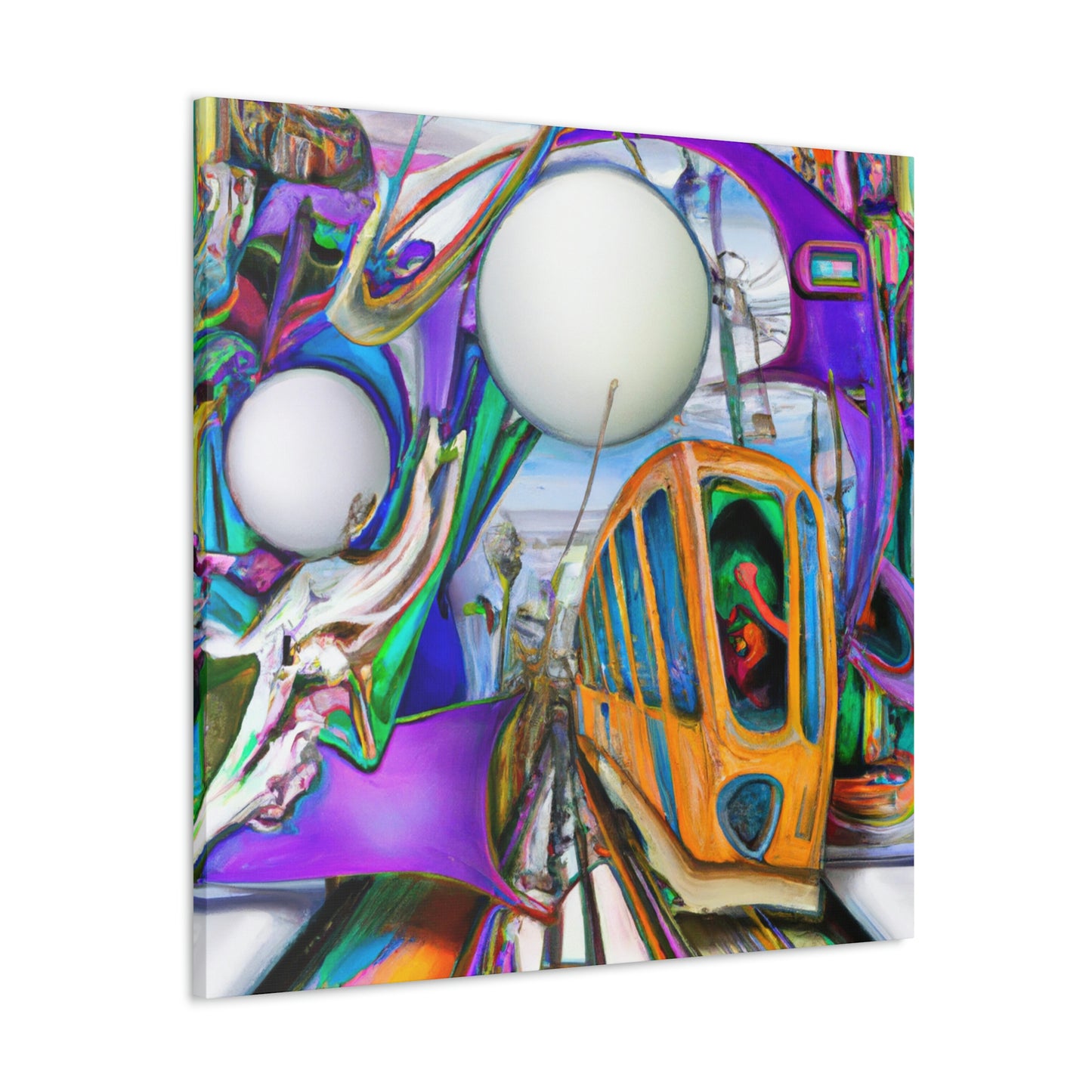 "Tram of Surreal Dream" - Canvas