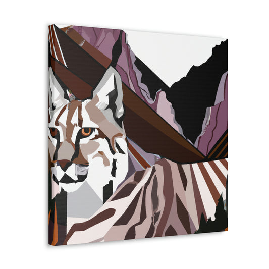 "Lynx in Art Deco" - Canvas