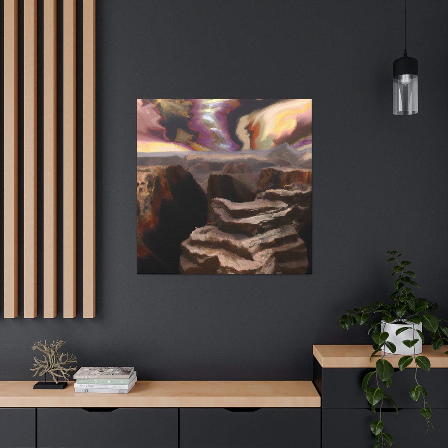 Canyon Awaits Mystery - Canvas