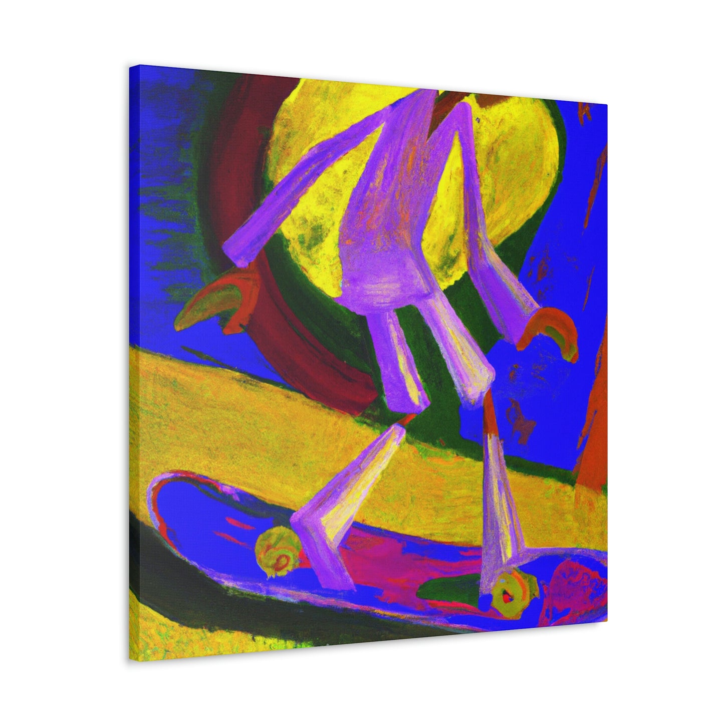 Skateboarding Expressionism - Canvas